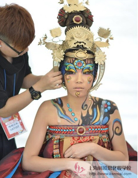 2011国际人体彩绘节梦幻妆三等奖作品